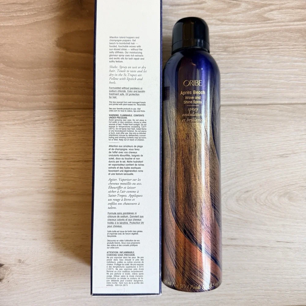 Oribe Apres Beach Wave Shine Spray 8.5 Oz New With Box